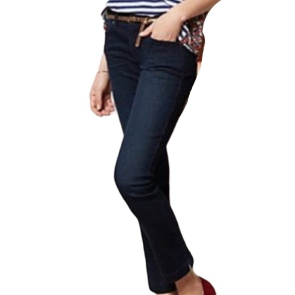 Anthro Level 99 Lily crop skinny straight jeans 25